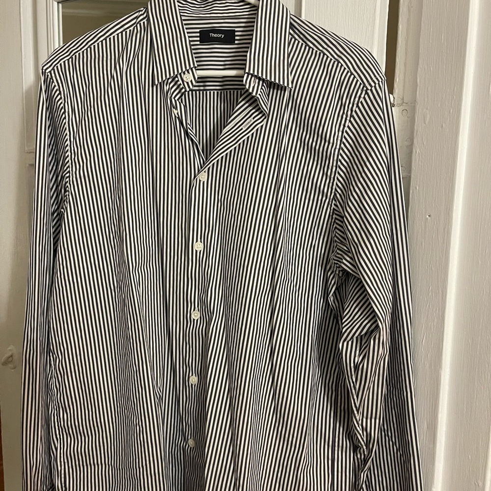 Theory Men's Striped Dress Shirt